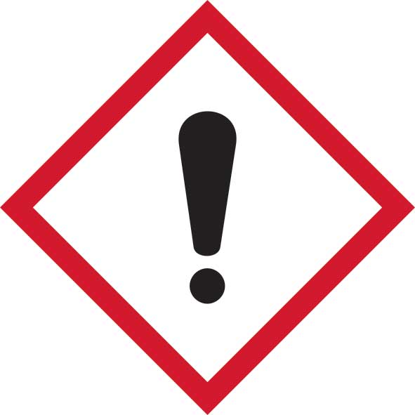 GHS Irritant Pictogram Labels