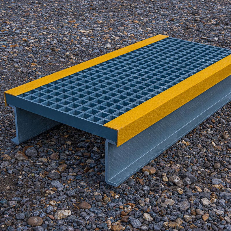 GRP step-over platform
