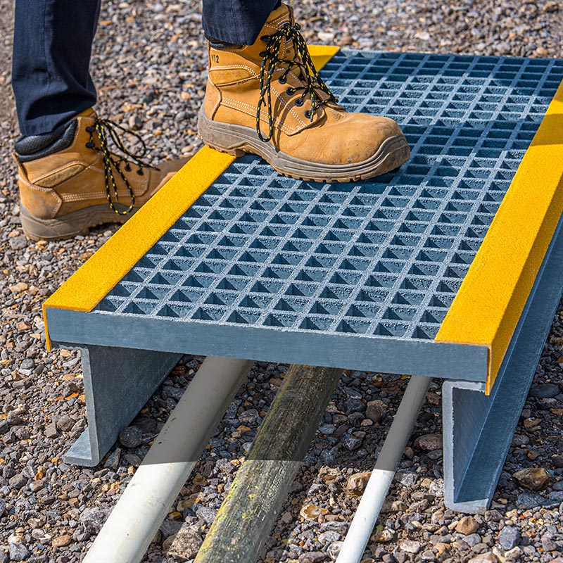 GRP step-over platform