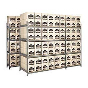 8 Box High Archive Shelving Bays