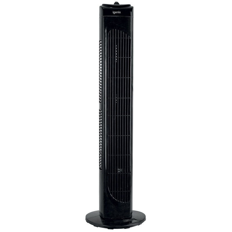 Igenix black tower fan with 3 speed settings