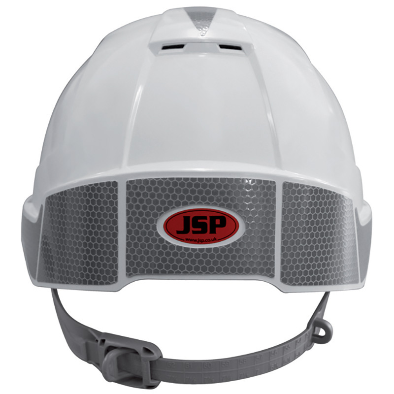 JSP EVOLite white reflective hard hat