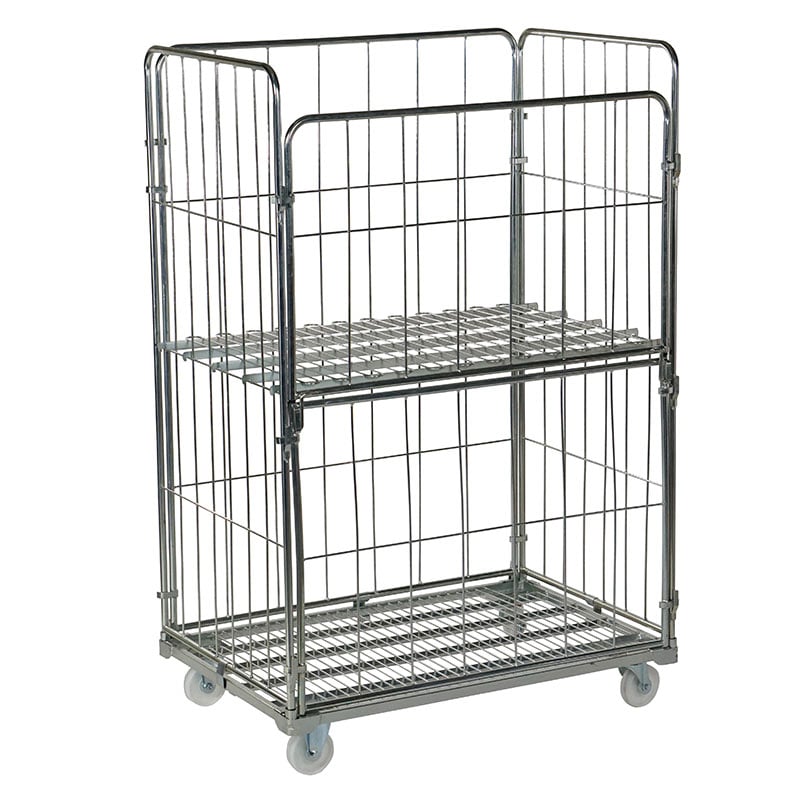 Jumbo 4-sided demountable roll cage with shelf