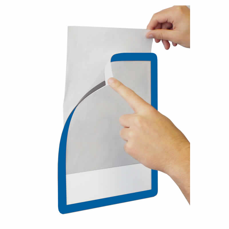 Plastic Poster Picture Notice Display Frame for Fridge/Whiteboard/Chalkboard/Cabinet Blue 30 Pcs ZHIDIAN Document Sign Holder Pockets with Magnetic Back 8.5 x 11 Inches 