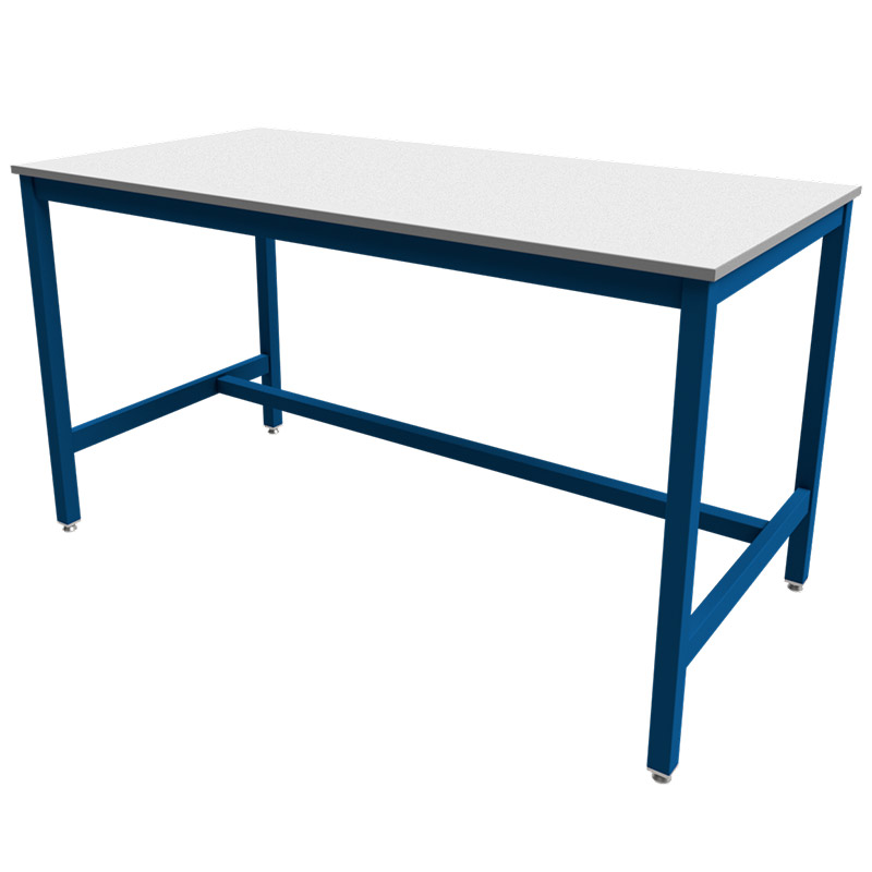 500kg welded steel workbench with 20mm thick melamine worktop