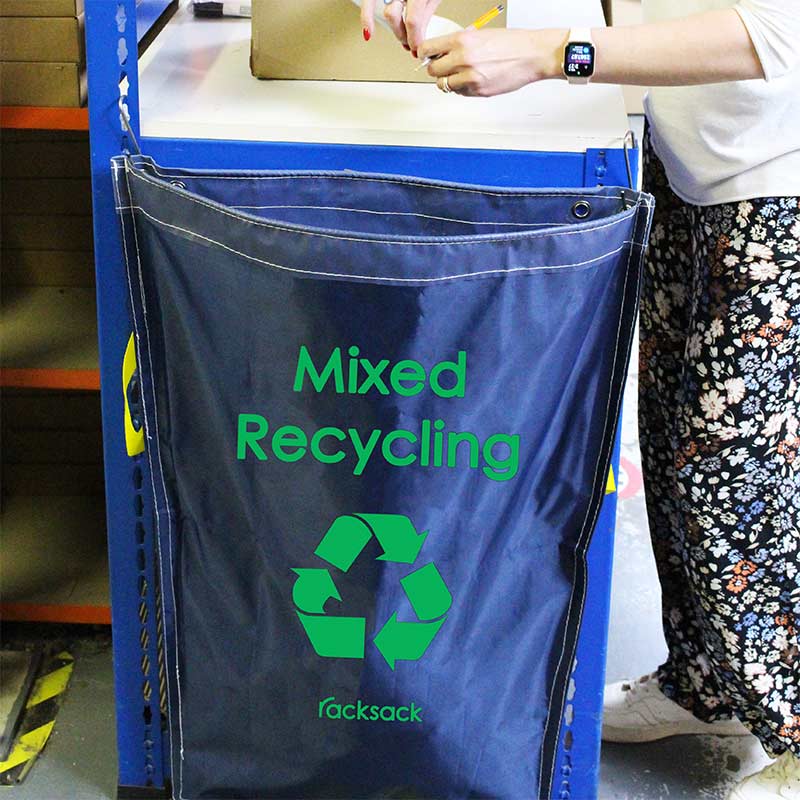Recycling mini Racksack waste sack