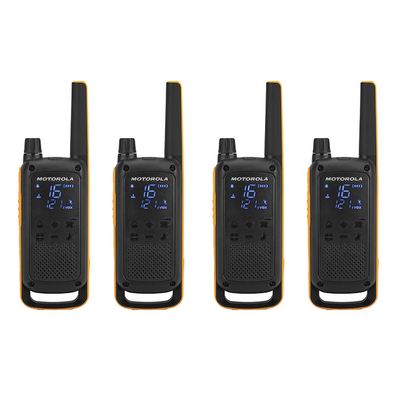 Motorola T82 Extreme quad weatherproof 2-way walkie talkies