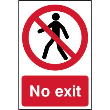 No Exit Sign