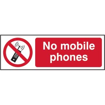 No Mobile Phones Sign