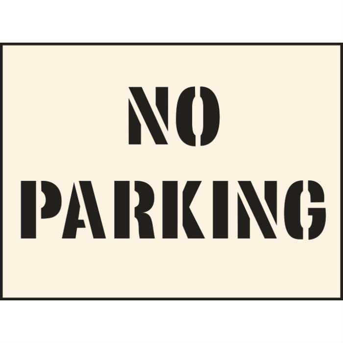 No parking stencil