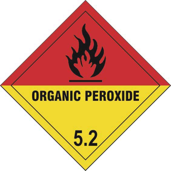 Organic Peroxide 5.2 Diamond Labels