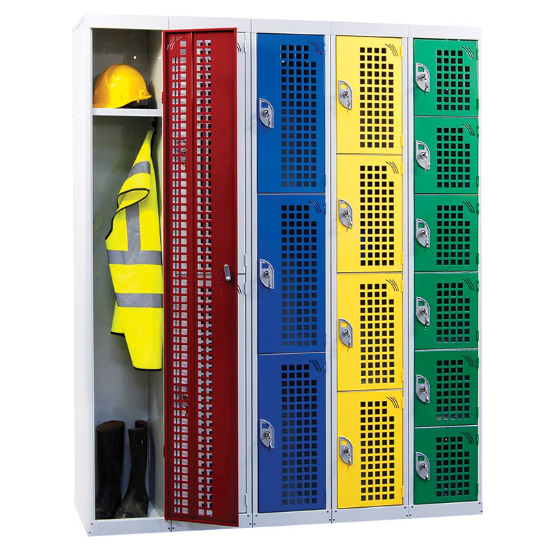 Perforated Door Lockers 1 to 6 Compartments