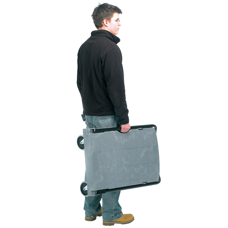 Plastic folding platform trolley that is easy to carry