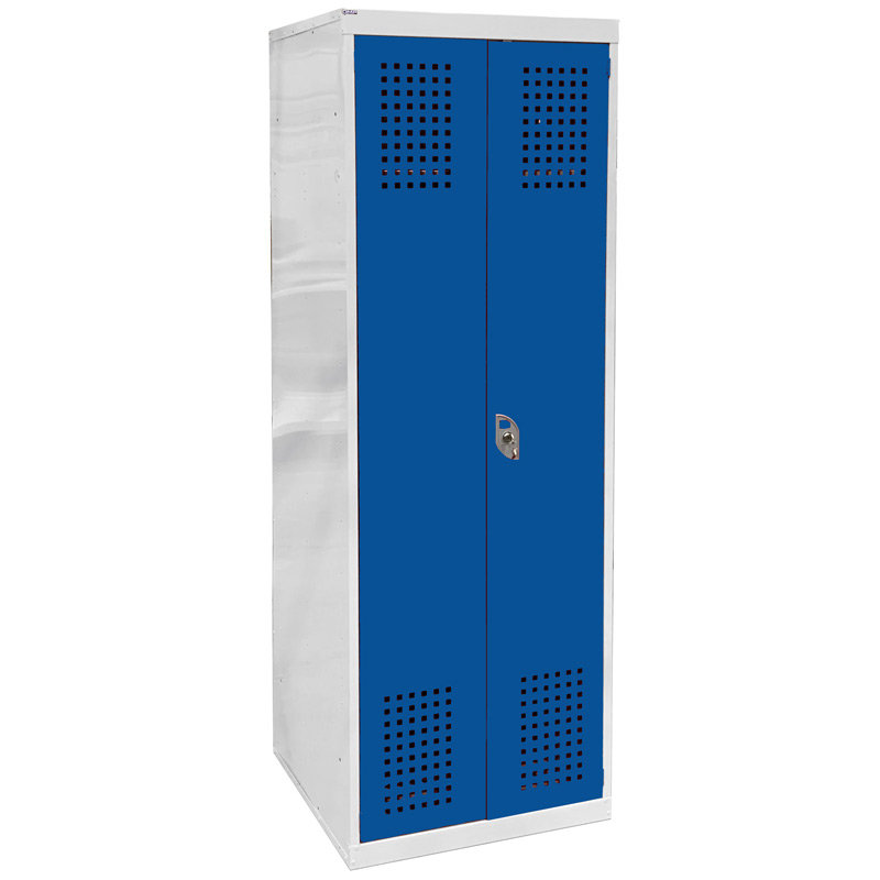 Police Service locker with perforated doors