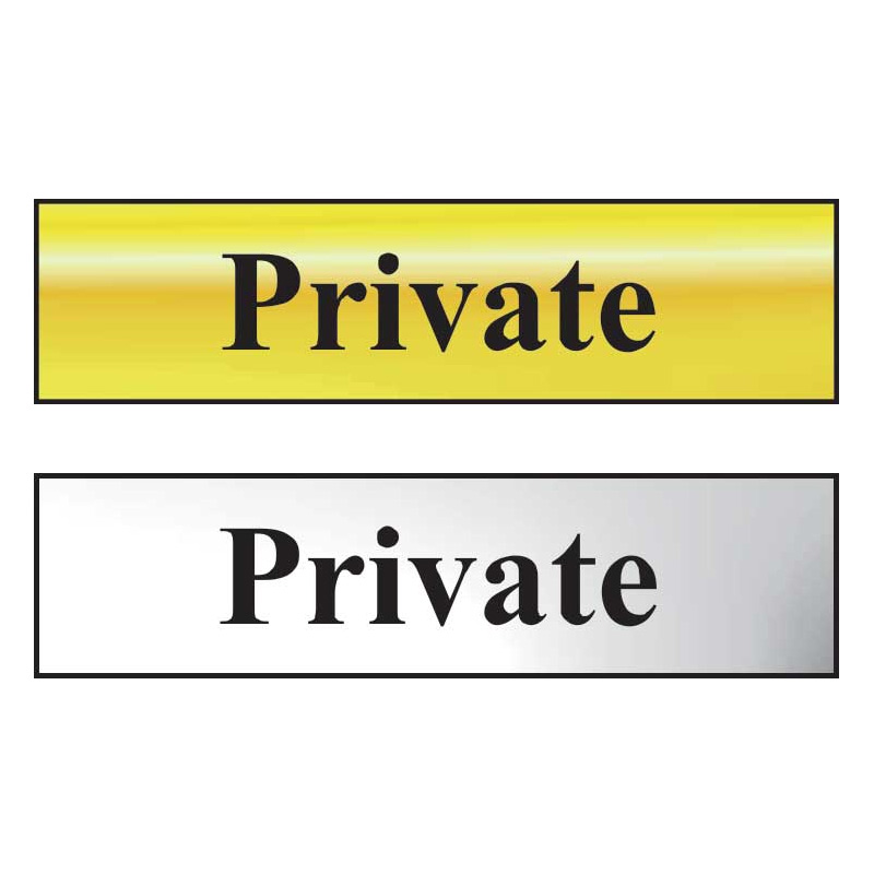 Private Mini Sign