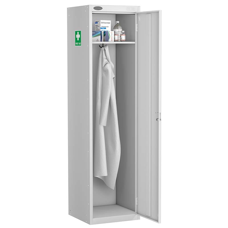 Probe Personal Medical Locker with Fixed Top Shelf