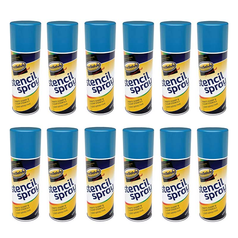 ProSolve™ Stencil Spray Paint Aerosol, supplied in packs of 12