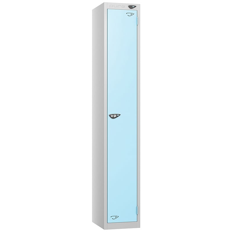 Pure 1 door locker with ribbon blue door
