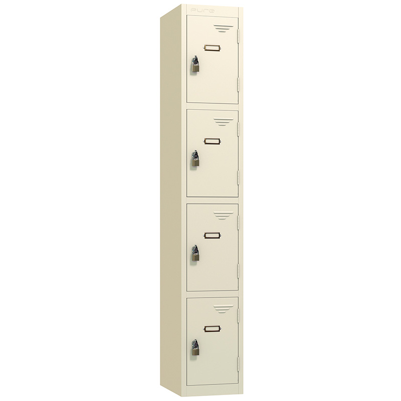 Pure Retro 4-door locker - oyster cream