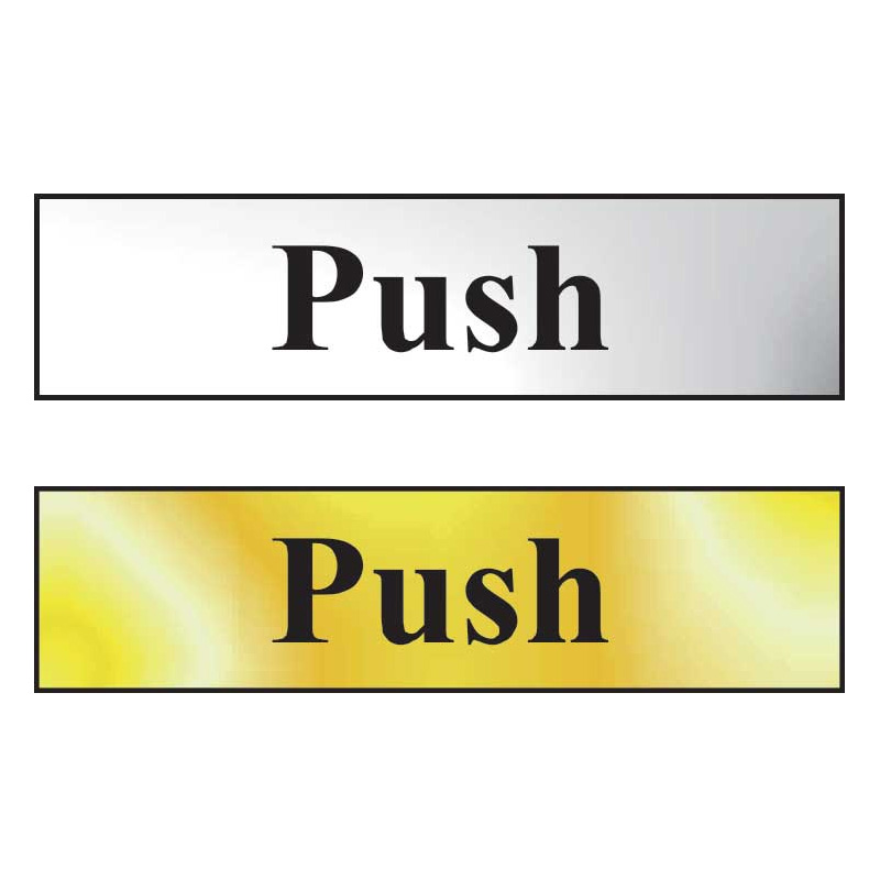 Push Mini Sign