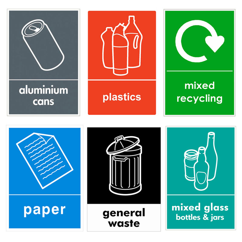 Recycling Bin Labels