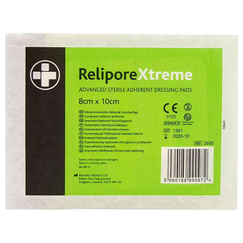 Relipore Xtreme sterile dressing pad
