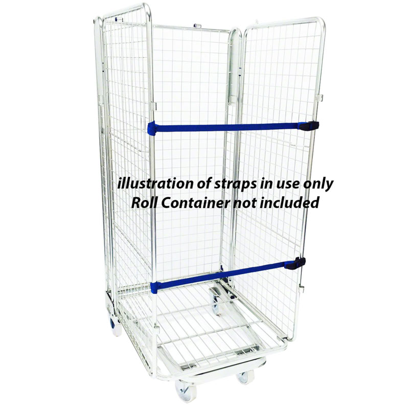 Roll cage straps in use