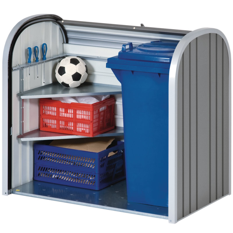 Roller door outdoor storage box