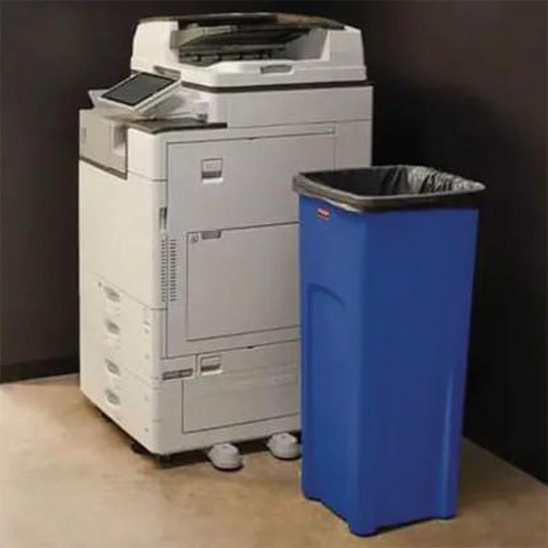 Rubbermaid blue plastic 87L bin