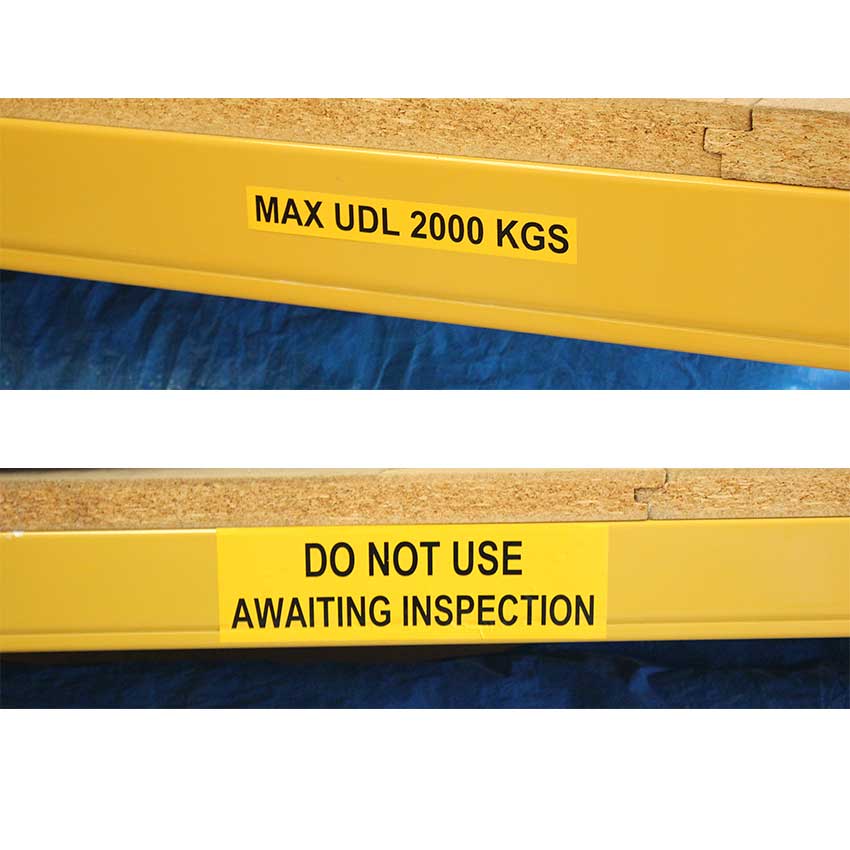 Self-adhesive shelf labels