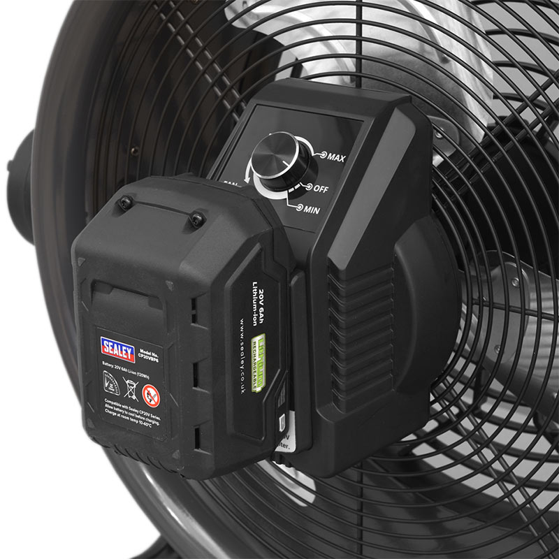 Sealey battery powered 16 inch drum fan