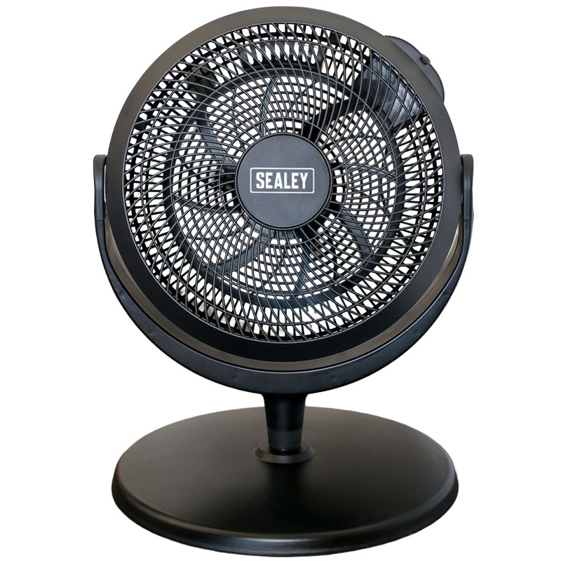 Sealey SFF12DP desk fan on low height setting