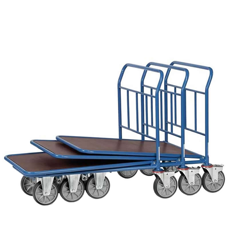 single deck cash and carry trolleys, nested