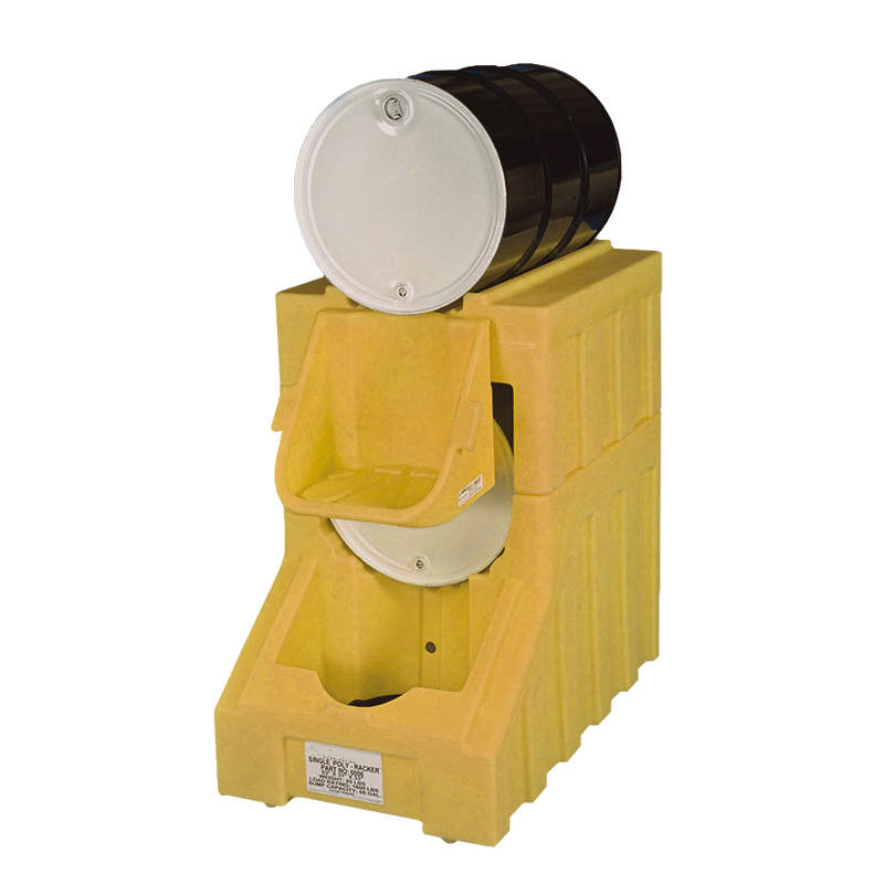 Single Poly-Racker Horizontal Drum Storage