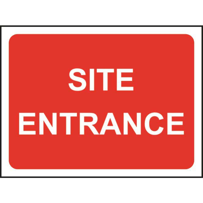 Site Entrance Road Sign