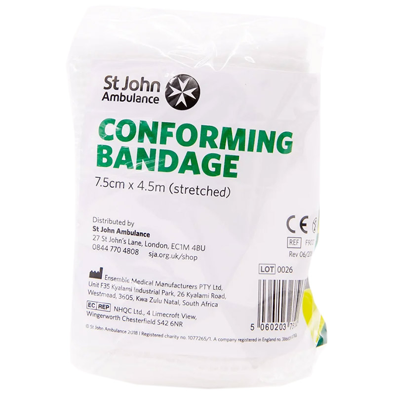 St John Ambulance Conforming Bandage - 7.5cm x 4.5m