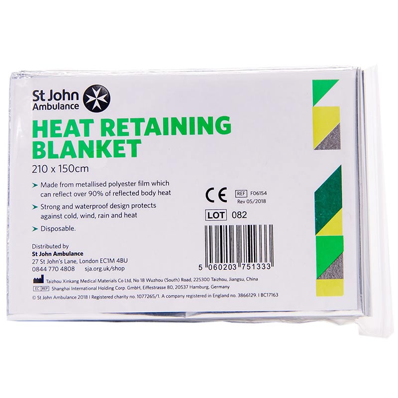 St John Ambulance heat retaining blanket