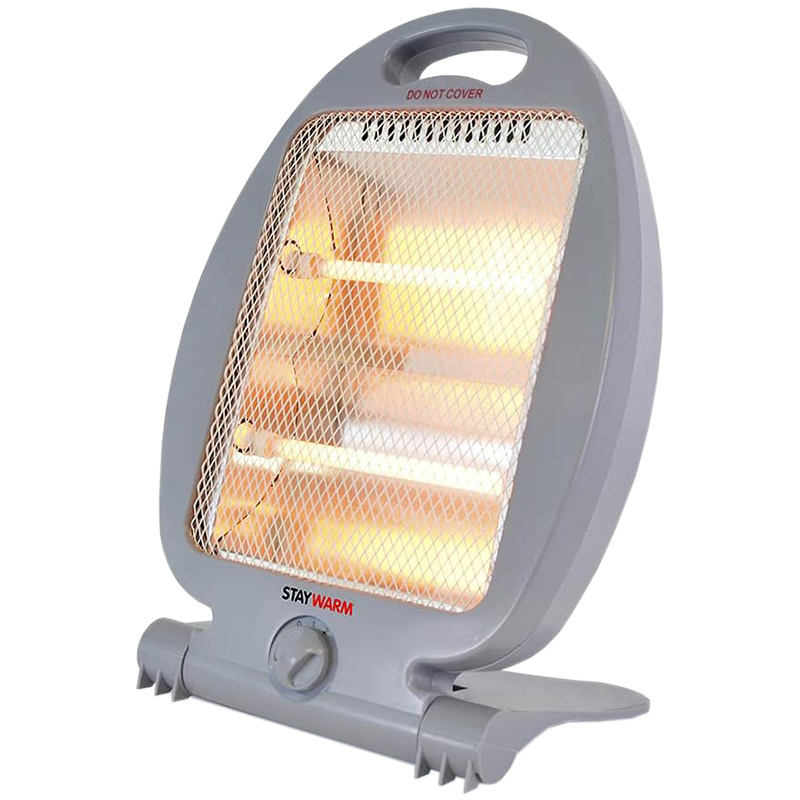 Portable 800 watt quartz heater