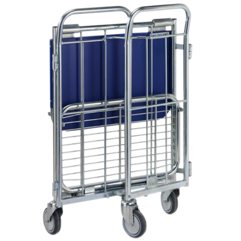 Compact stock picking trolley