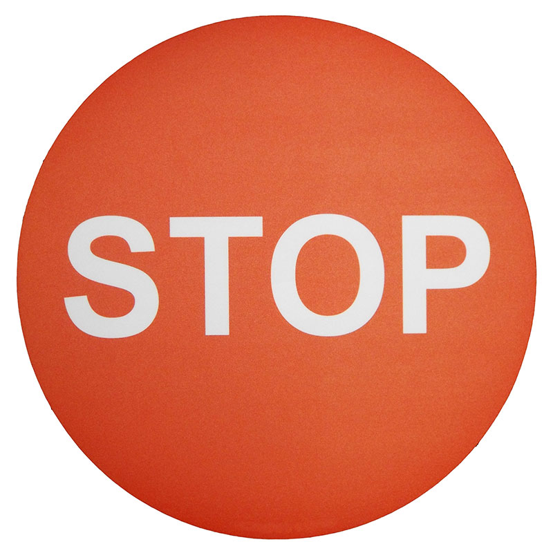 Stop Graphic Floor Marker