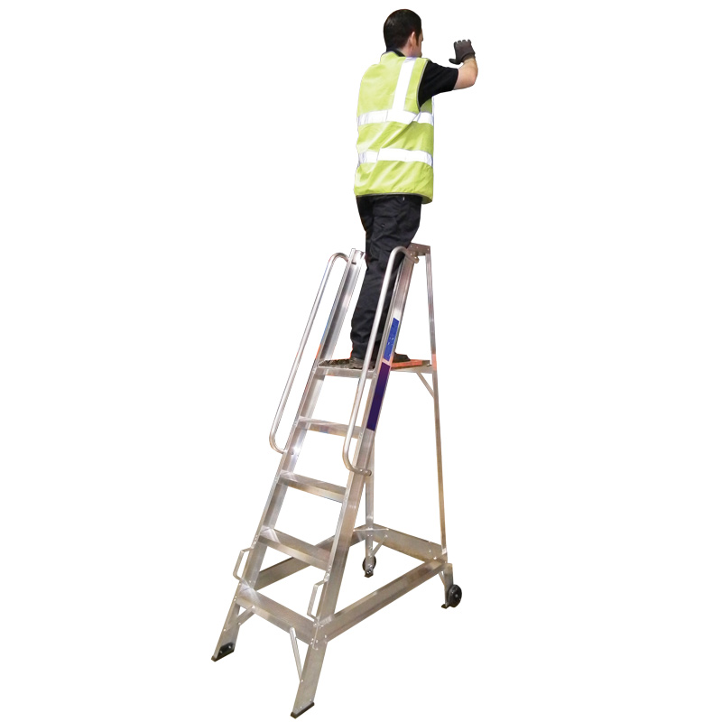 Tilt and Move Aluminium Warehouse Steps