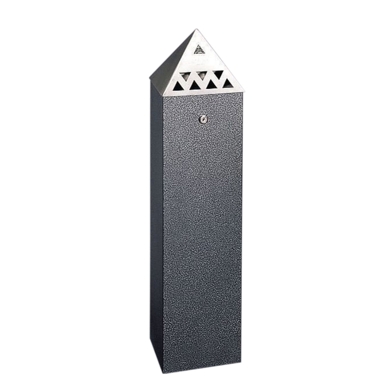 Tower Cigarette Ash Bins with Pyramid Top