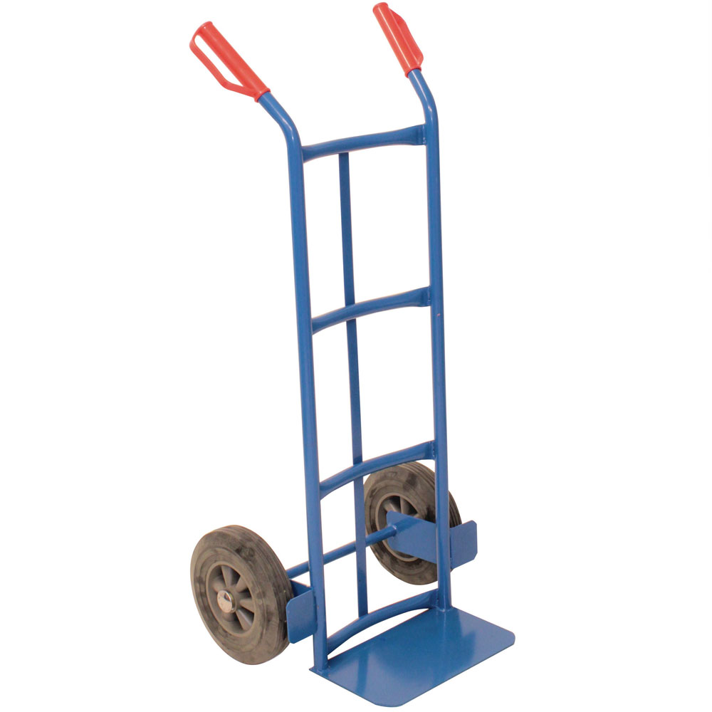 Traditional 100kg blue tubular steel sack truck