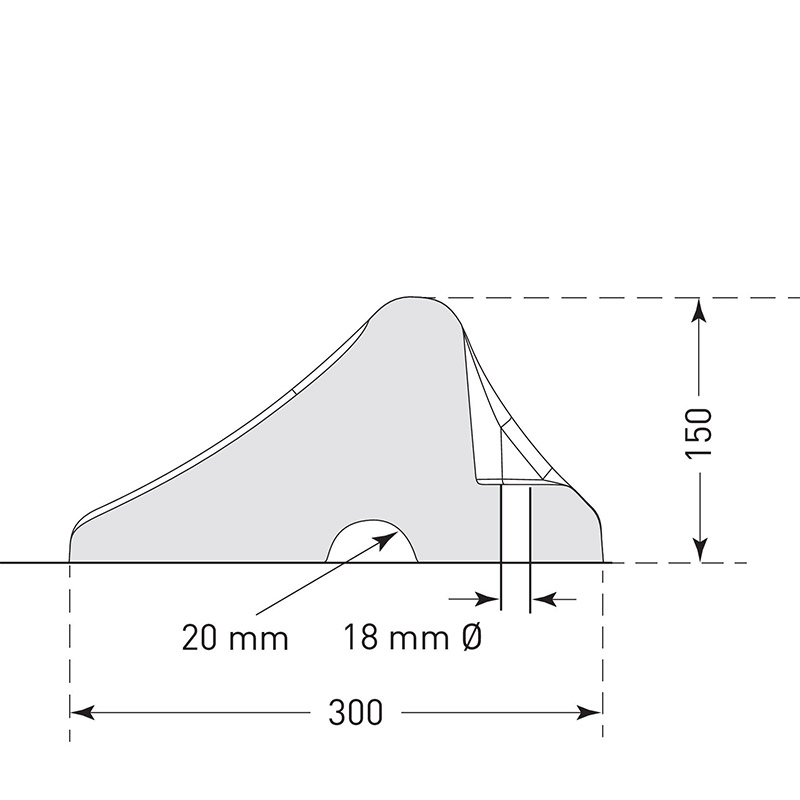 Traffic-line heavy-duty rubber wheel stop dimensions