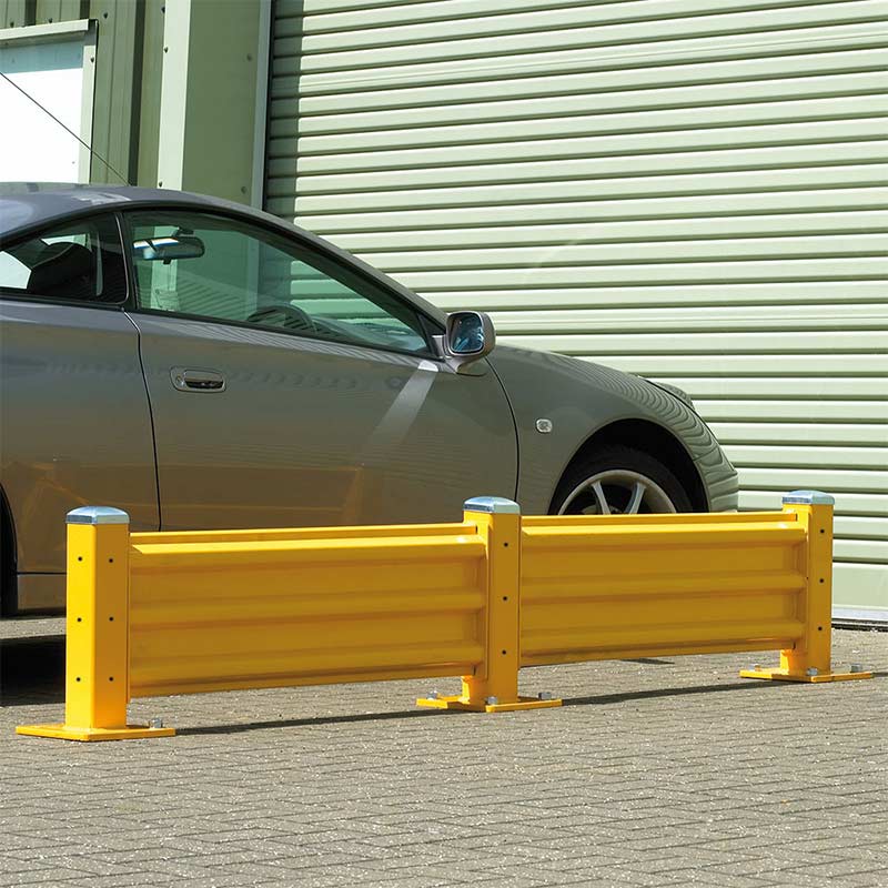 Triple ridge steel barriers