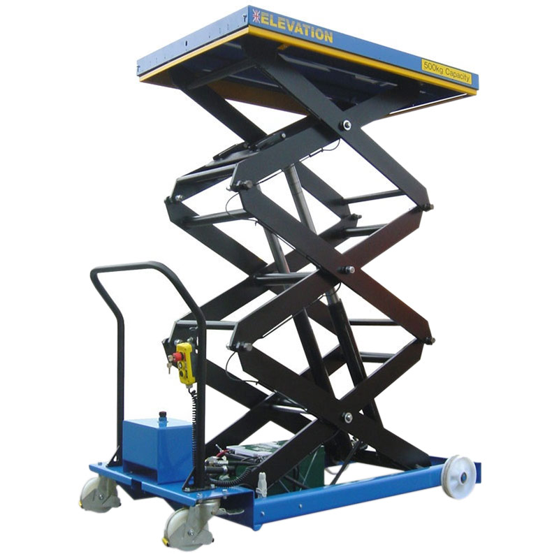 Portable Triple Scissor Lift Table 500kg capacity