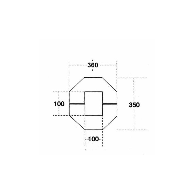 Beam protector UBP5 - 945 x 350 x 360mm