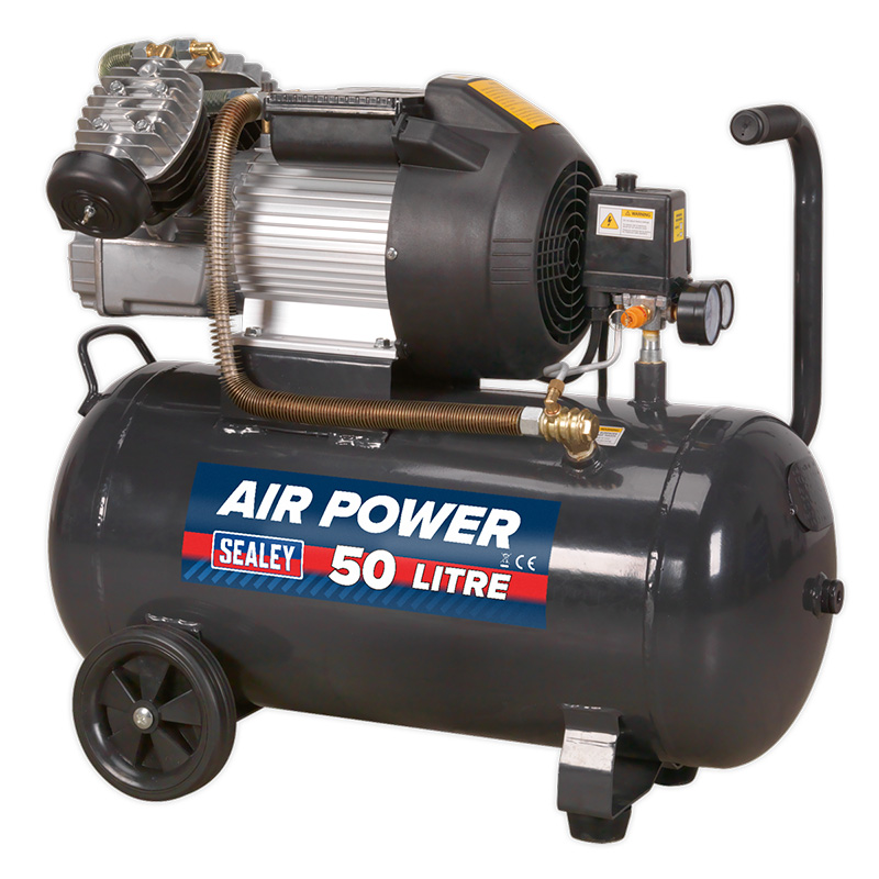 Sealey V-Twin Direct Drive 50L Compressor 3hp