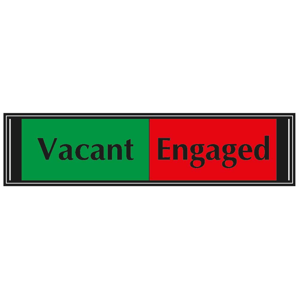 Vacant / Engaged Sliding Sign for Doors