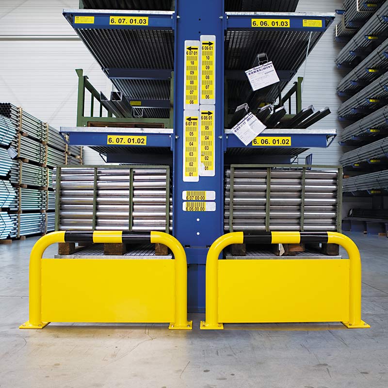 Warehouse barrier protection guards 600 x 1000mm